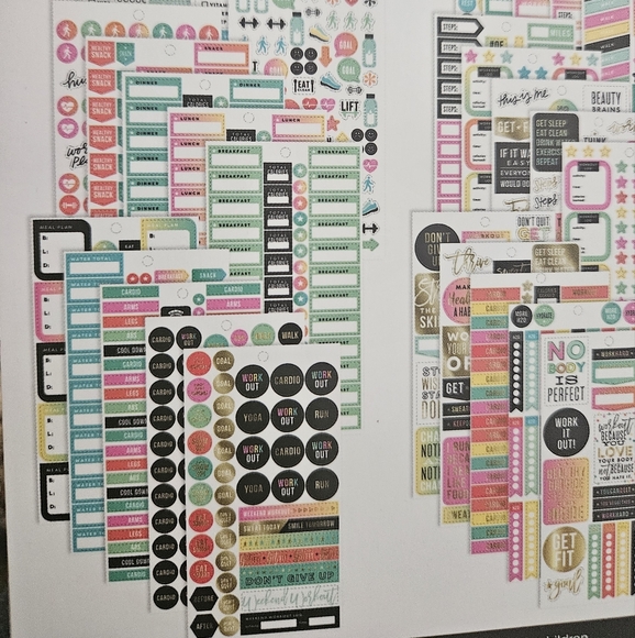 NEW Happy Planner Fitness Stickers - Picture 2 of 7
